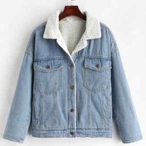 Fleece Denim Jacket